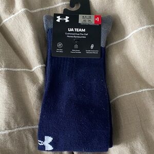Under Armour Men's Blue and Gray Athletic Socks